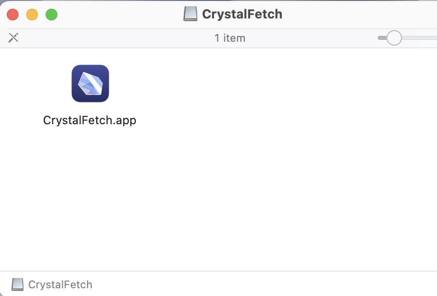Copy CrystalFetch app