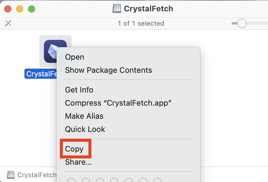 Access Applications folder